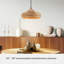 Grand luminaire suspendu 1 lumière Hunter Cambria