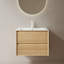 Meuble-lavabo à rayures 24 po avec lavabo Smithton-1900974783