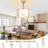 19" Modern Caged Ceiling Fan With Light Kit And Remote Control, 7-Blade Drum Fandelier Ceiling Fan For Bedroom-1463010532