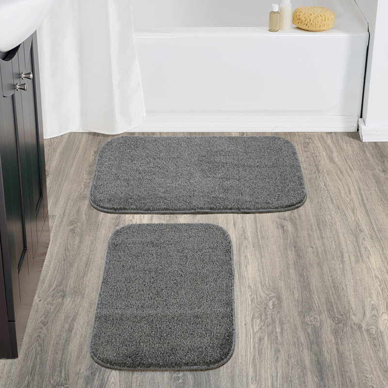 Tapis Huntingdon, tapis de bain moelleux absorbant très doux, antidérapant, séchage rapide, lavable à la machine, confort moelleux pour le plancher de la salle de bain, la baignoire et la douche