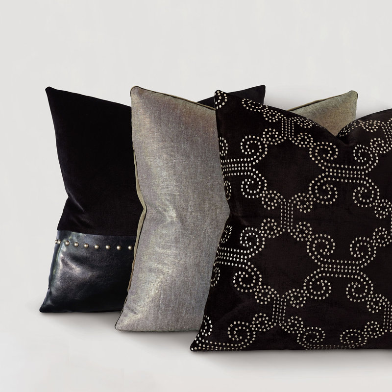 Trellis Feather Reversible Throw Pillow