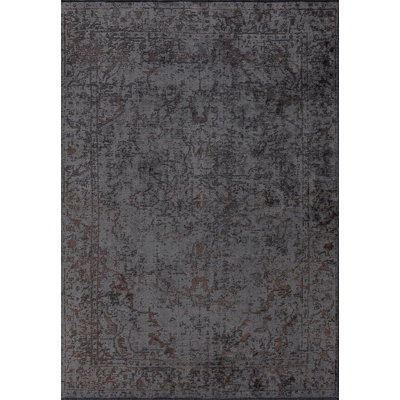Rapture Abstract Area Rug in Gray