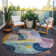 Machine Washable Indoor/Outdoor Chantille ACN1119 Green Rug