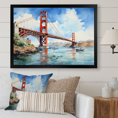 Pont bleu, architecture Marvel IV - architecture, art mural salon