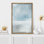 Signe, reproduction d'art sur toile encadrée, pastel, aquarelle, bleu, gris, paysage, formes abstraites, illustrations, art moderne, détente / calme, multicolore