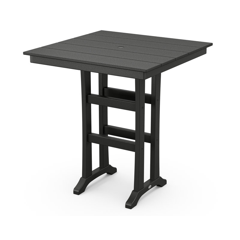 Ensemble repas pour 4 personnes avec table carrée Chinoiserie, Noir