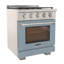 30 in. 4.2 cu. ft. Natural Gas Range and Convection Oven in Light Blue with True Simmer Burners-1953421732-1953421400