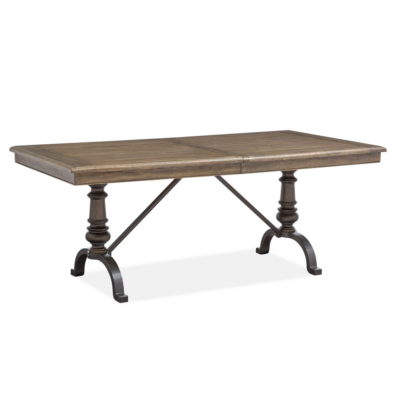 Extendable Rectangular Dining Table With 4 Arm Chairs And Buffet, 6 Pieces: Table, 4 Chairs, Sideboard