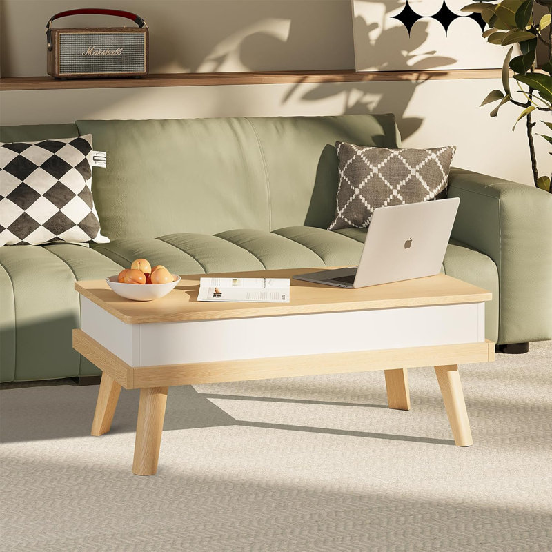 Brierra Lift Top Coffee Table with Storage, Oak