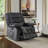 Lyquinn 35.8" Wide Contemporary Manual Reclining Massage Chair with Heating Function-1567770572