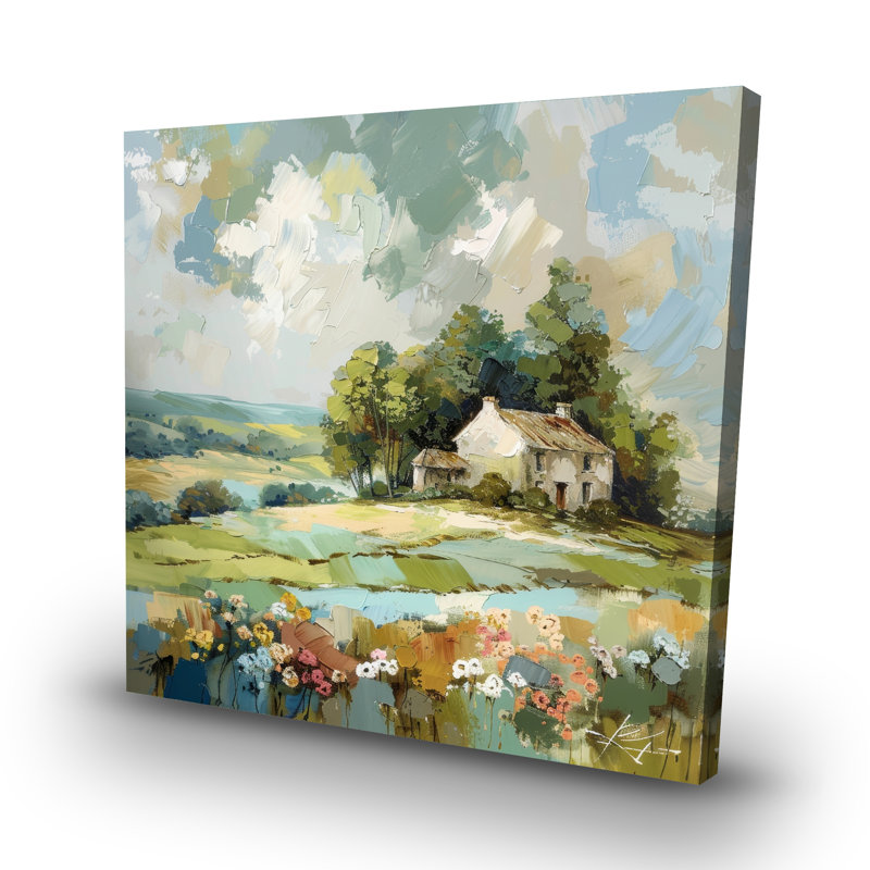 The landmark - 32"x32" art on canvas