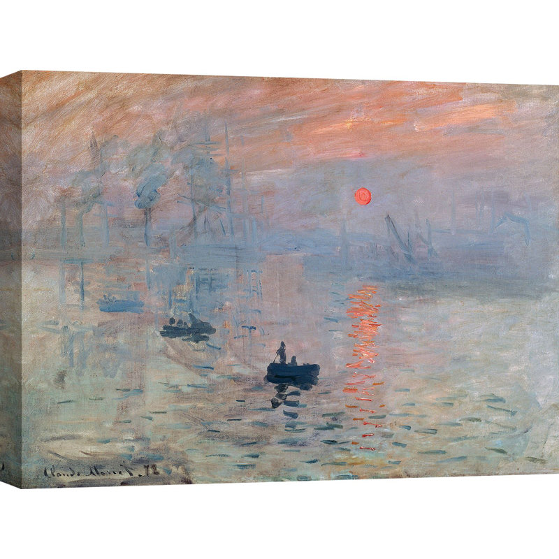 Impression, Sunrise by Claude Monet - Painting, 70cm H x 100cm W, Wrapped Canvas