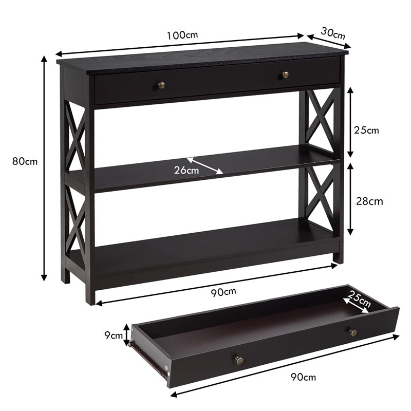 Union 100cm Console Table, Coffee