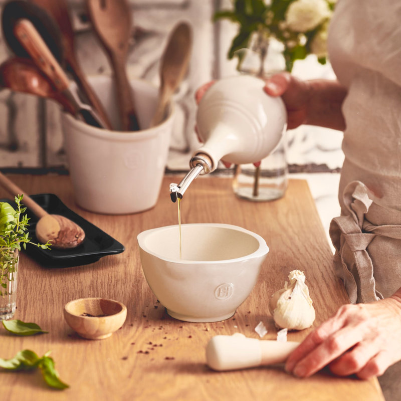 Clay Mortar And Pestle
