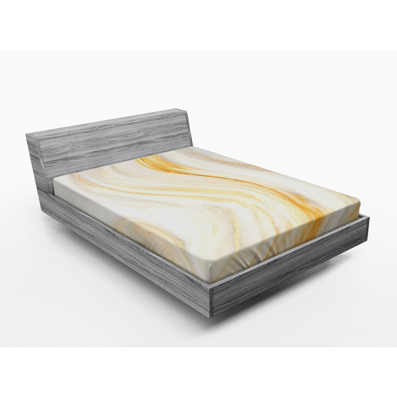 Microfiber Abstract Fitted Sheet, Full Fitted Sheet
