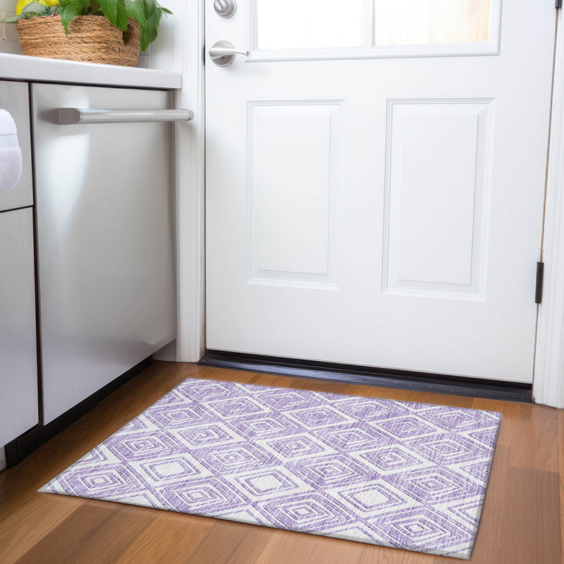 Tapis intérieur / extérieur mâle avec envers antidérapant, Rectangle 1 pi 8 po x 2 pi 6 po