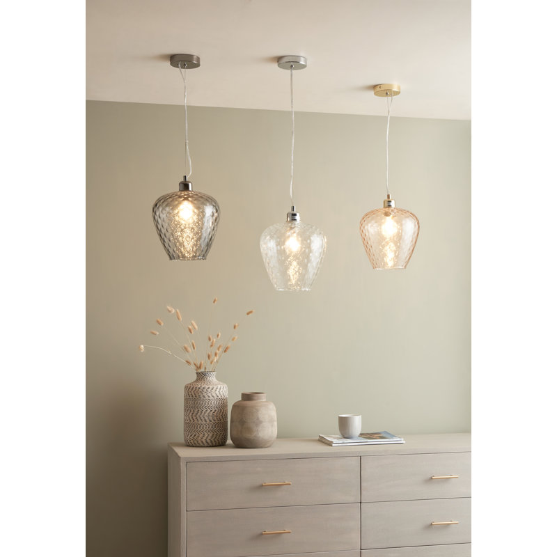 Keytesville 1 - Light Silver Jar Pendant