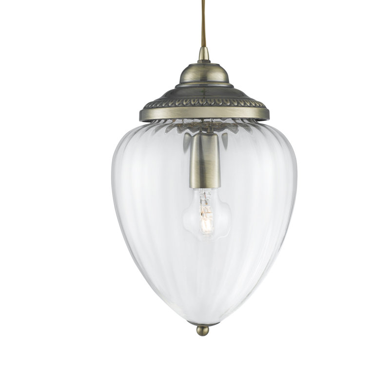 Arquette 1 - Light Teardrop Pendant, Antique Brass