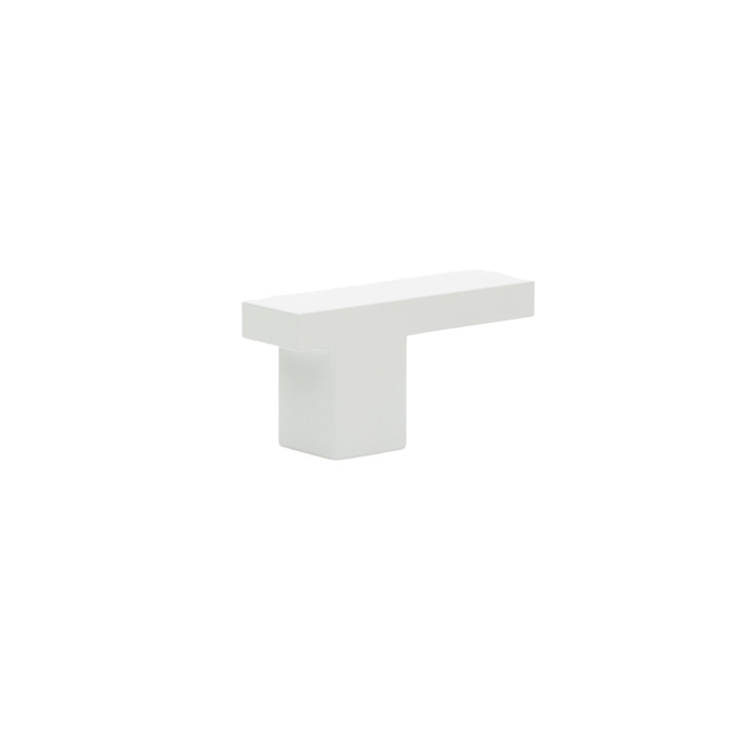 2" Length Bar Knob, Snow (White)