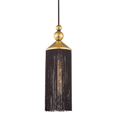 Luminaire suspendu cylindrique à 1 lumière Scarlett