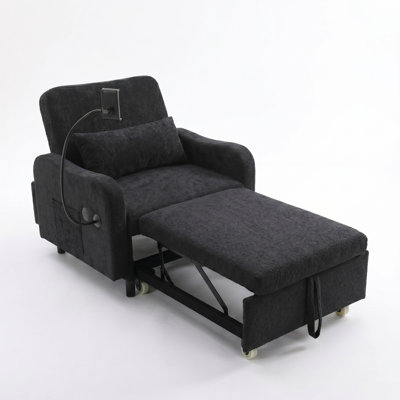 3-in-1 Single Sofa Bed.sleeper Chair For Small Spaces.convertible Chair Bed