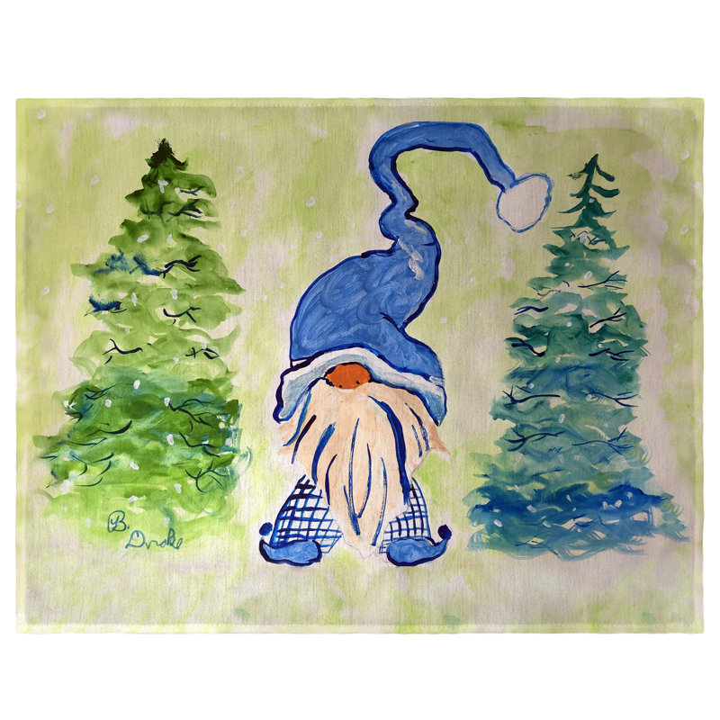 Ensemble de 4 napperons Gnome & Christmas Trees