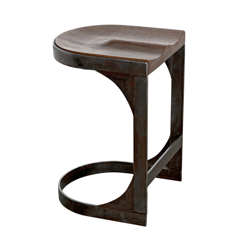 Baxter Stool with Metal Frame, Counter Stool (24" Seat Height)