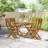 Amaure 4 - Person Acacia Wood Patio Dining Set with Rectangular Table-990794663