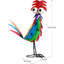 Figurine de coq d'extérieur d'extérieur en forme de coq