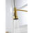 Brushed Gold Kitchen Pull-Down Tap, Stainless Steel, 360 Rotating Nozzle, Stream And Spray Modes, Easy Flow Rate & Temperature Control Steel Pull Down Faucet, Gold, High Dual Water Output Settings,-54244519