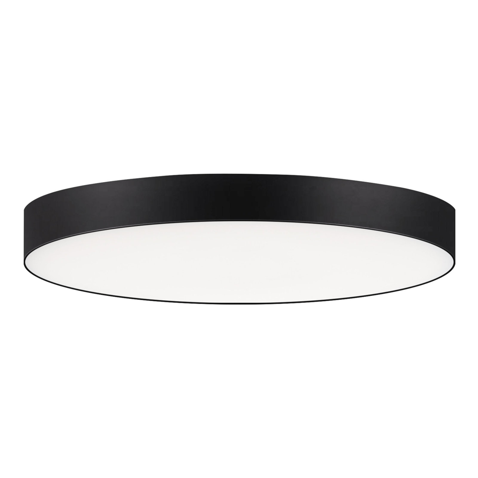 Warrenton Single Light Acrylic LED Flush Mount, 0.75" H 7" W x 7" D, Black