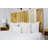 Anaye Boho Euro Design Solid Wood Panel Headboard Floating Style - Wall Mount-475127105