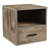 Stackable Side Table with Drawer, Gray-1971303243
