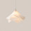 Luminaire suspendu pétale en tissu plissé blanc Everdream Craft