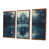Toile avec cadre flottant brun