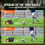 Mur de soccer portatif 32 "X12" avec 2 angles de rebond