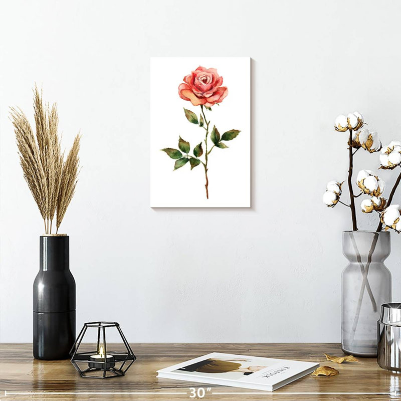Harnek Single Rose, 12" H x 8" W