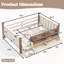 Lit double sur pied avec tiroirs de rangement-2026488050