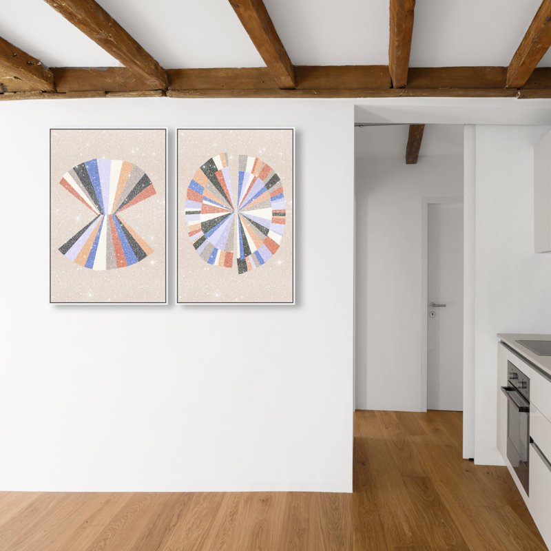 Minimally Perfect Set Set by Oliver Gal, 25"H x 37"W, White Floater Frame