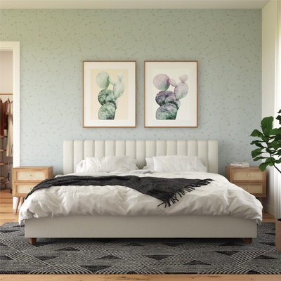 Brittany Tufted Upholstered Platform Bed