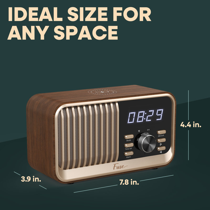 Haut-parleur de radio Bluetooth Fuse Hark avec chargeur sans fil 10 W