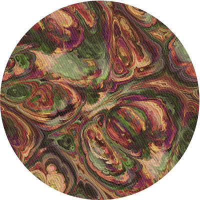 Tapis brun tissé à la machine