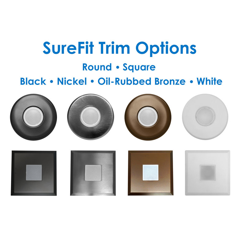 SureFit 5.25" 2700K Remodel LED Retrofit Recessed Lighting Kit, Black