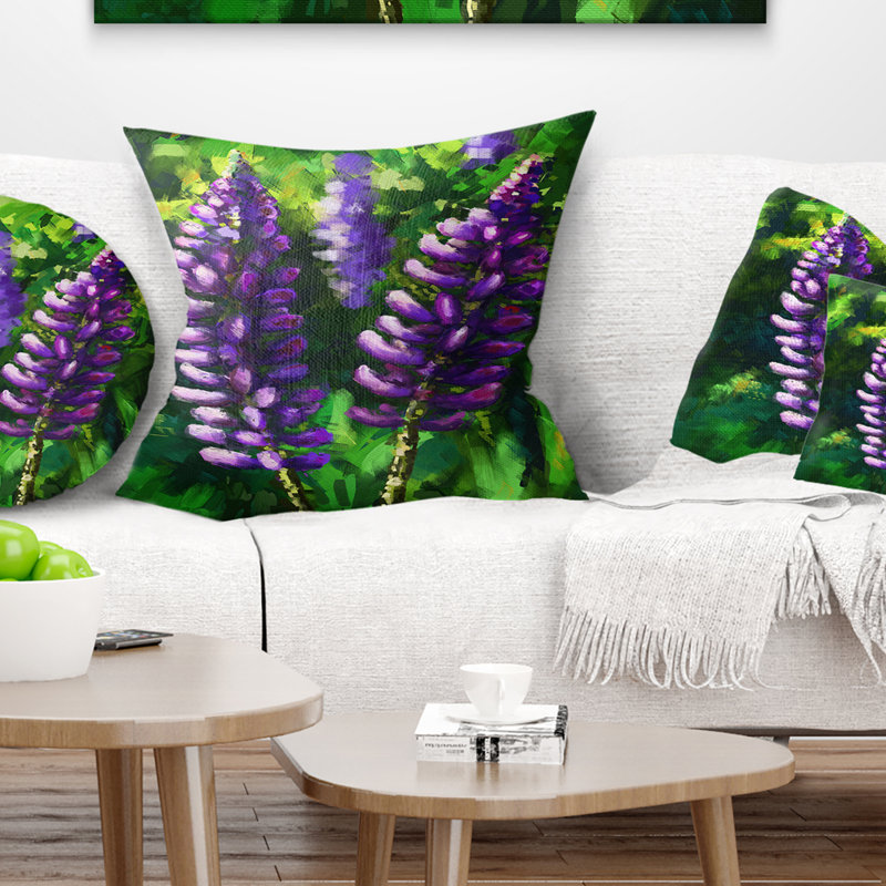 Coussin Lupin, 18 po x 18 po, Carré