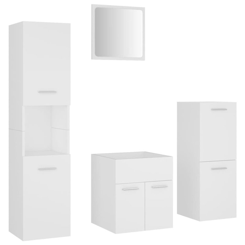Geirlaugur Bathroom Furniture Suite, White