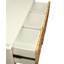 Banc en rotin et blanc avec rangement
