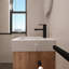 Meuble-lavabo simple avec plateau en céramique 19,47 po Karlye