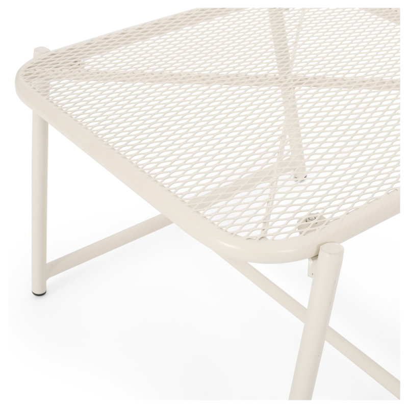 Ensemble de conversation d'extérieur 3 pièces avec fabrication en fer durable, couleurs vibrantes et assise en filet confortable pour les patios modernes