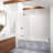 Solna™ Chromatherapy 60" x 42" Drop in Whirlpool Bathtub-40095020-66931533