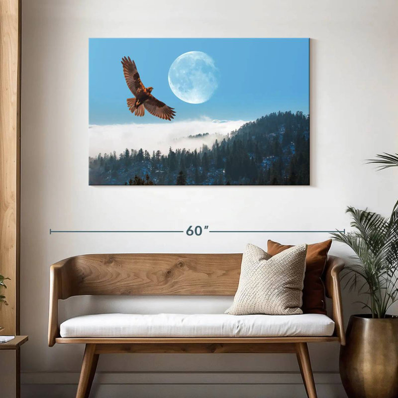 Brampt Eagle Over Fogy Mountains, 30" H x 45" W